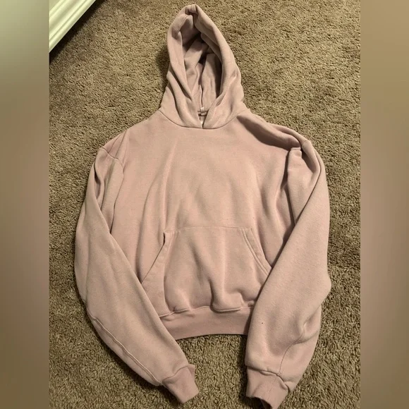 Skims Shrunken Cotton Fleece Hoodie - Picture 2 of 4